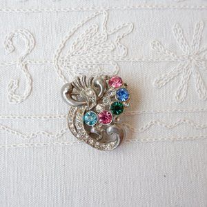 3For$20/Vintage Glamour Rhinestone Brooch